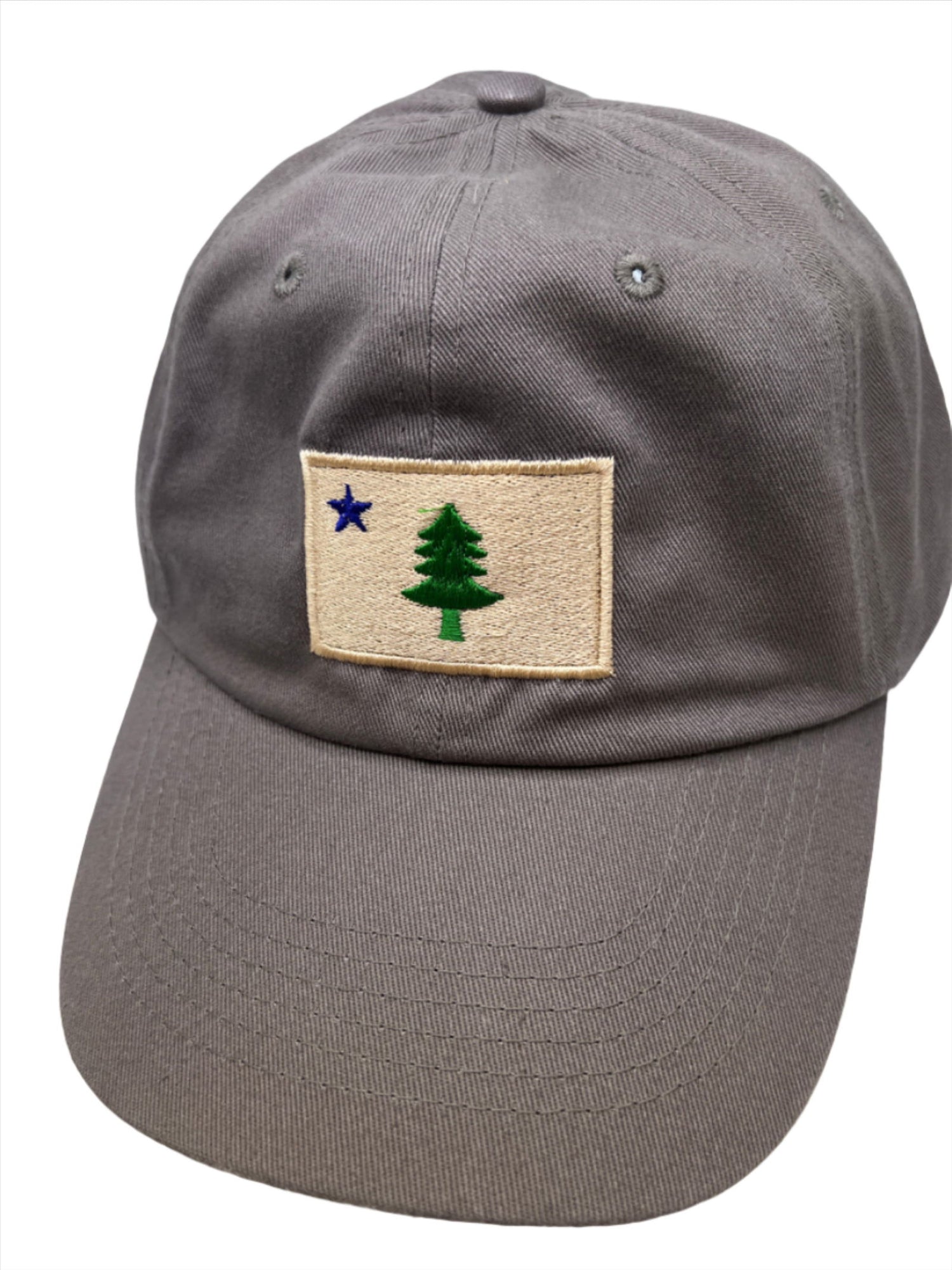 1909 Maine Flag Charcoal Ball Cap -