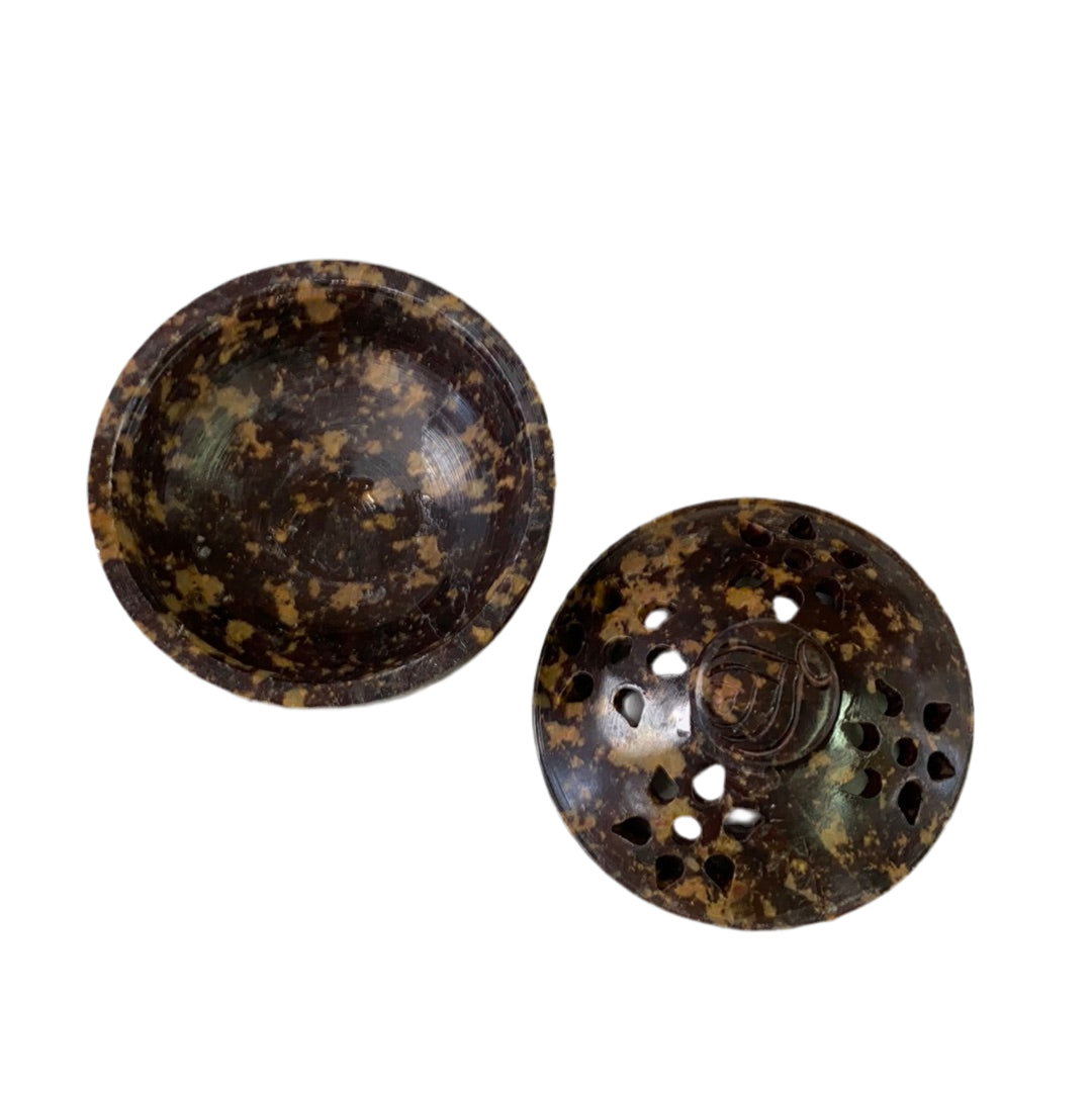 Soapstone Burner with Lid Assorted Design