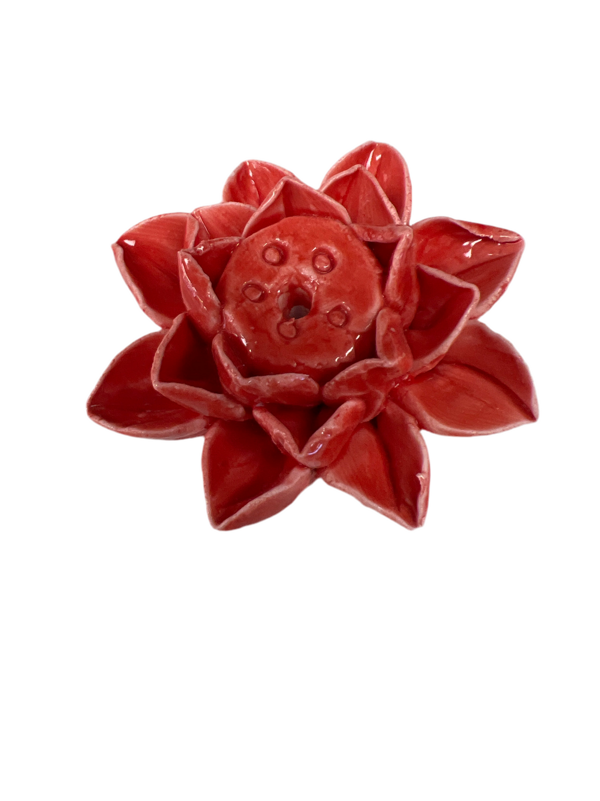 Red Lotus Incense Burner sm