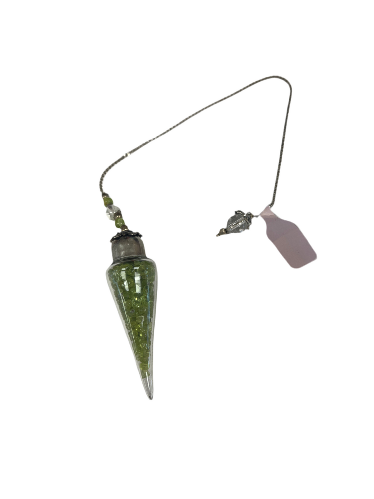 Peridot Teardrop Chip Pendulum