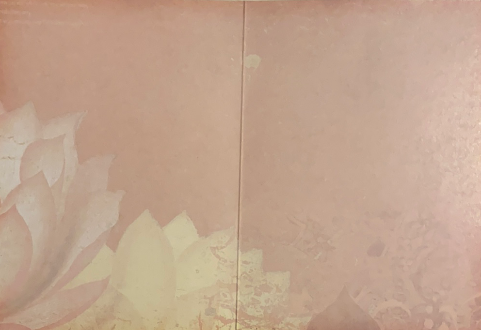 Believe Greeting Cards - blank card with pink and flowers background