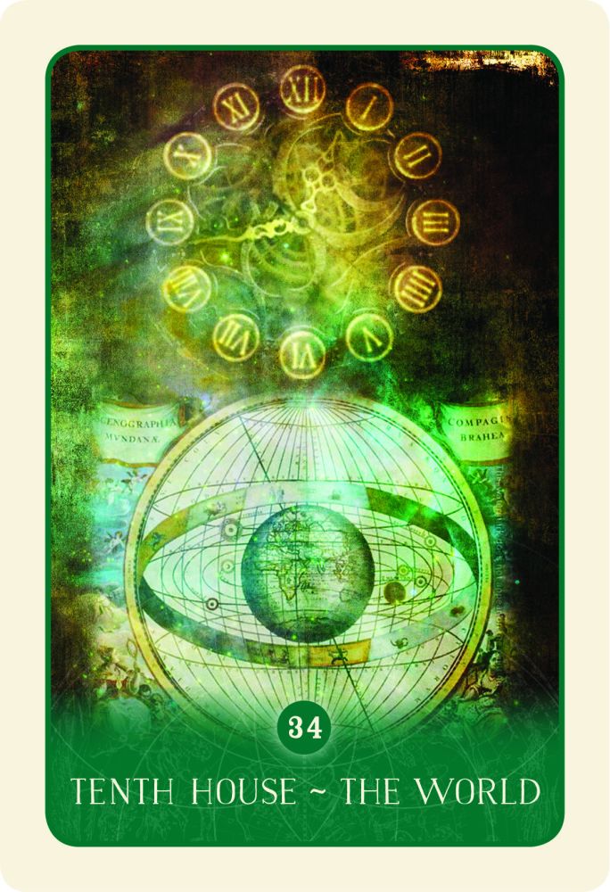 Black Moon Astrology Oracle Cards - The World