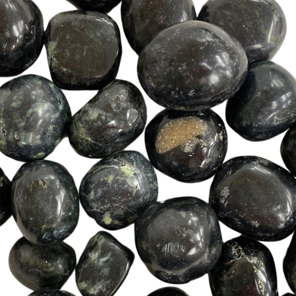 Black Nephrite Tumbled - #original_alt_text#