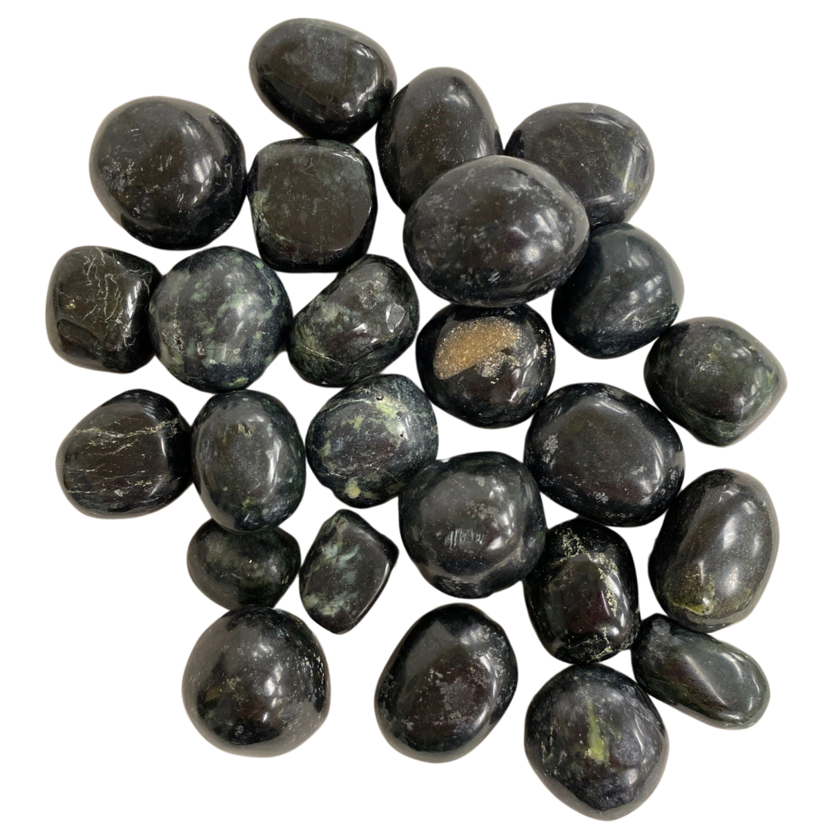 Black Nephrite Tumbled - #original_alt_text#