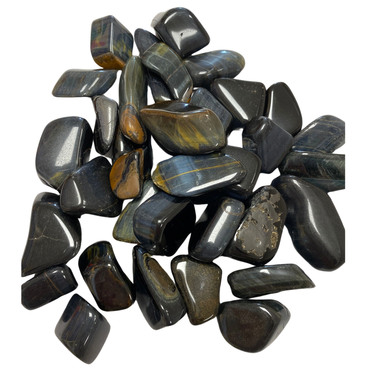 Blue Tiger Eye Tumbled - #original_alt_text#