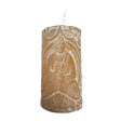 Buddha Votive Candle - 2" carved tan colored  votive candle with image of buddha