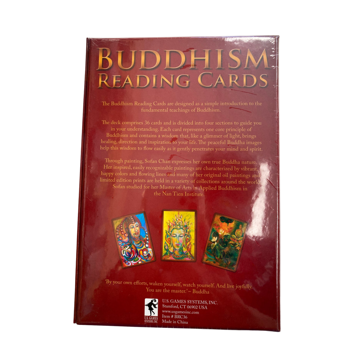 Buddhism Reading Cards Oracle - Buddhism Reading Cards Oracle deck back cover