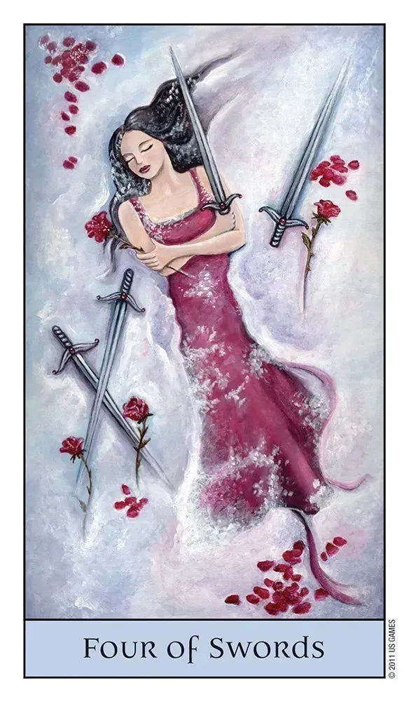 Crystal Visions Tarot - 4 of Swords