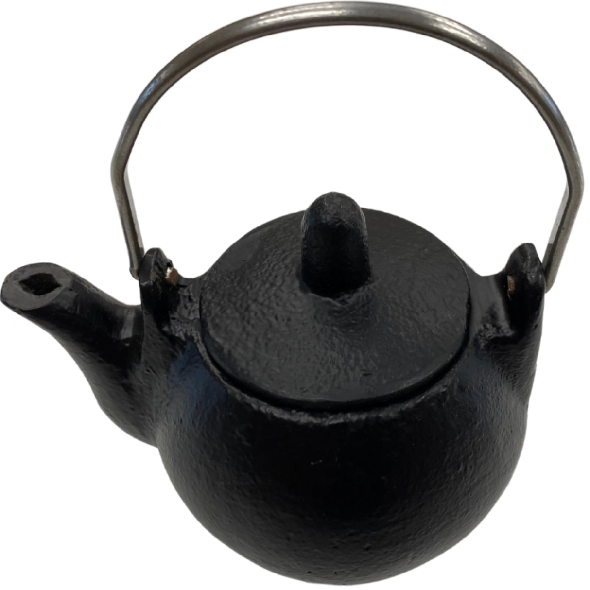 Black Cast Iron Teapot Mini