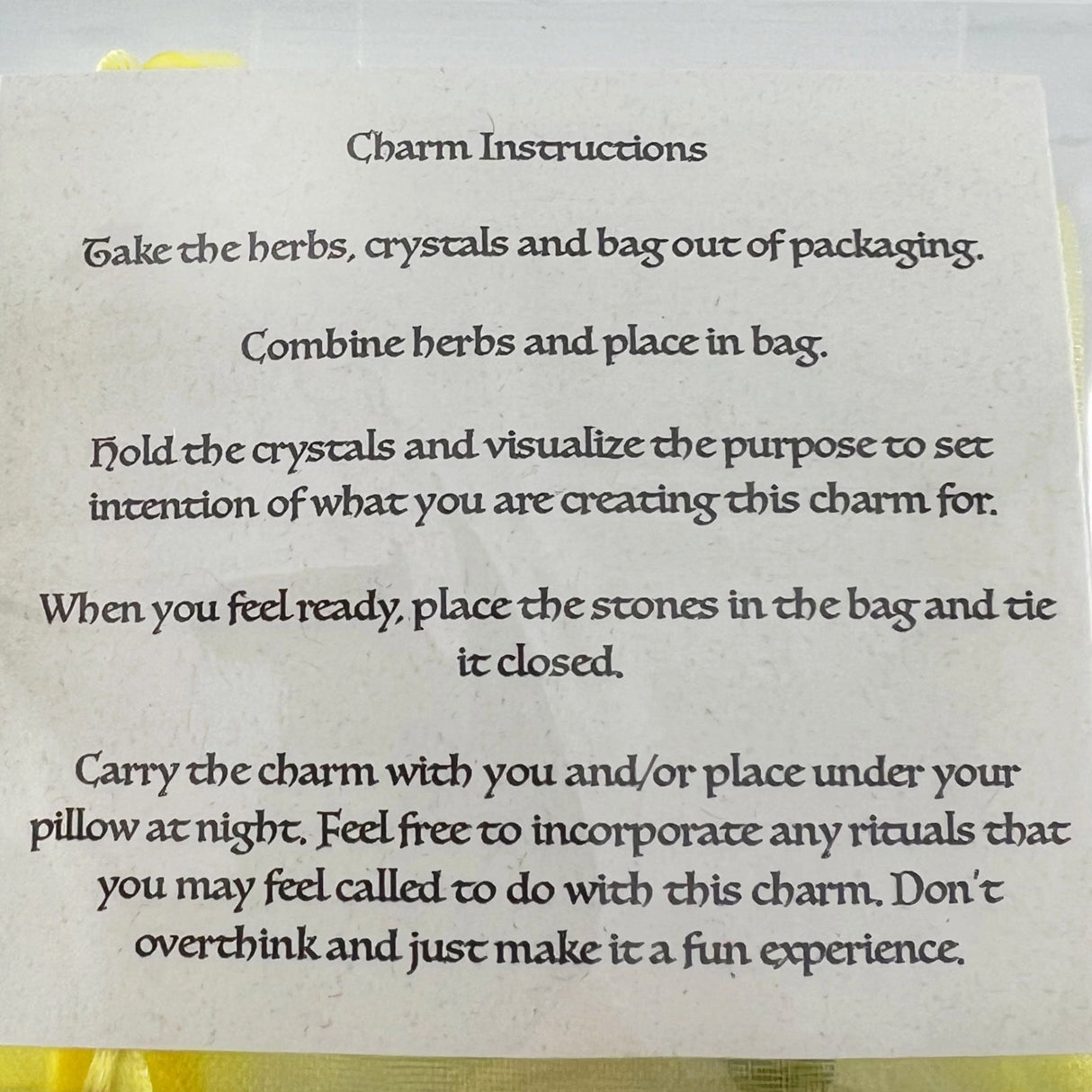 Break a Habit Pocket Charm Kit