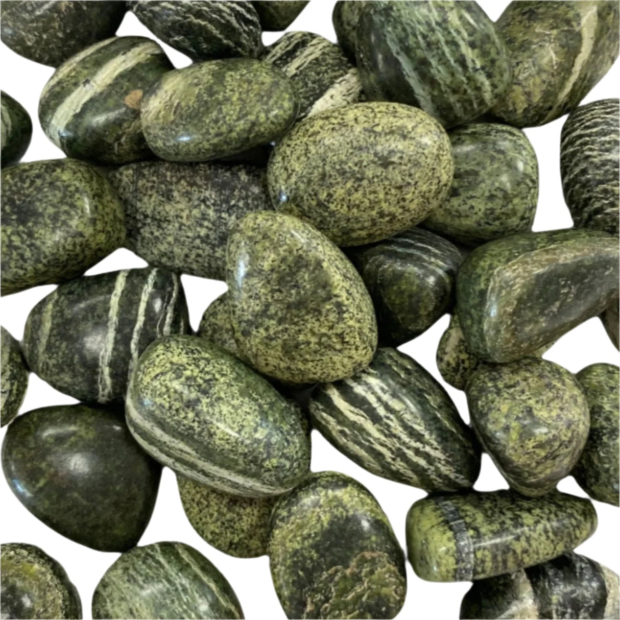 Chrysolite Serpentine Tumbled