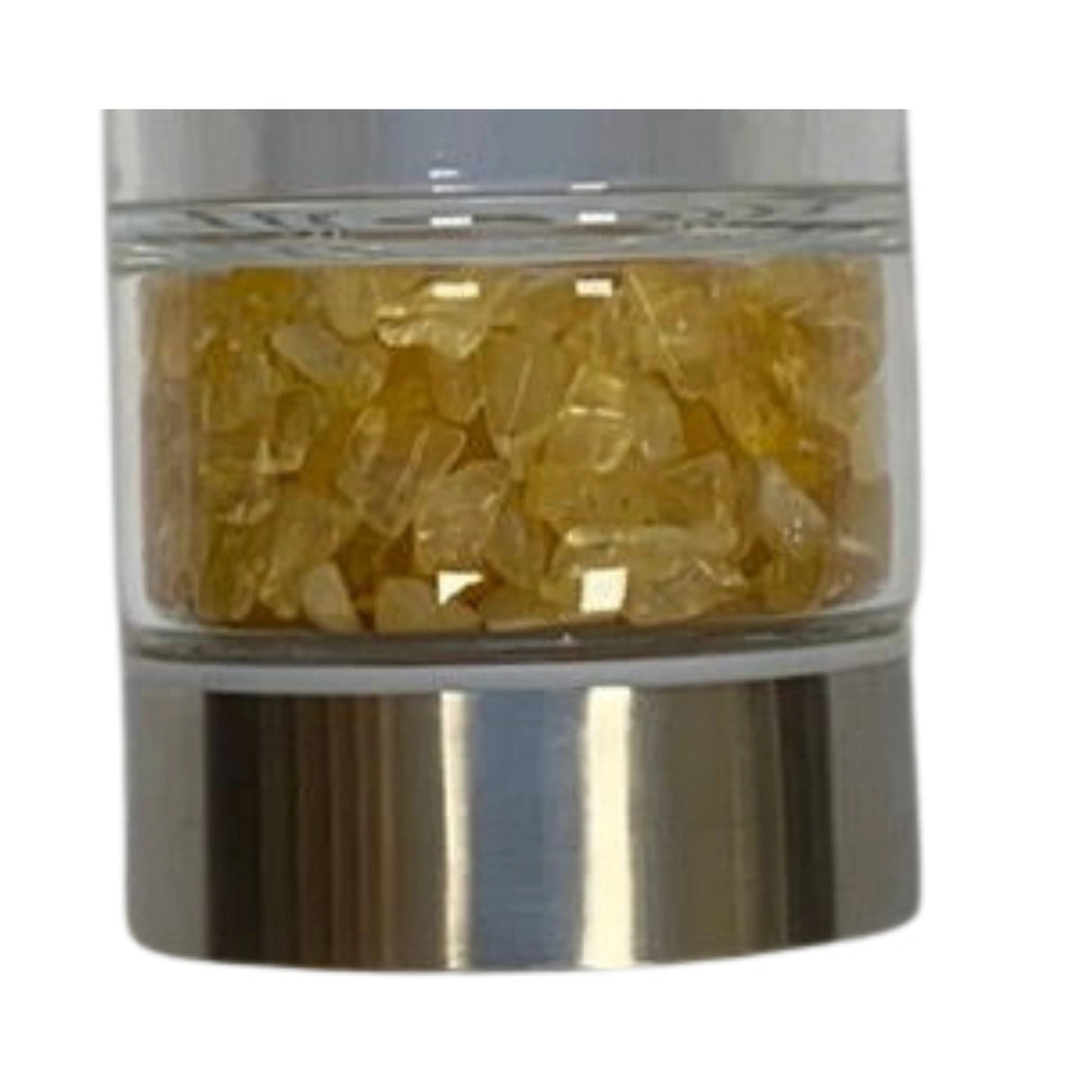 Citrine Gemstone Infusion Glass Water Bottle