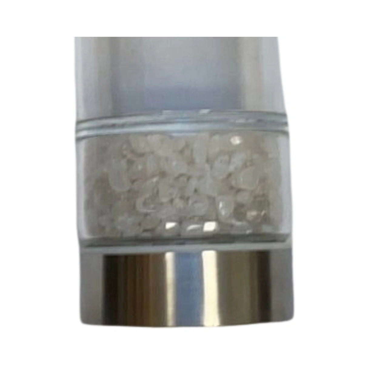 Clear Quartz Gemstone Infusion Glass Water Bottle