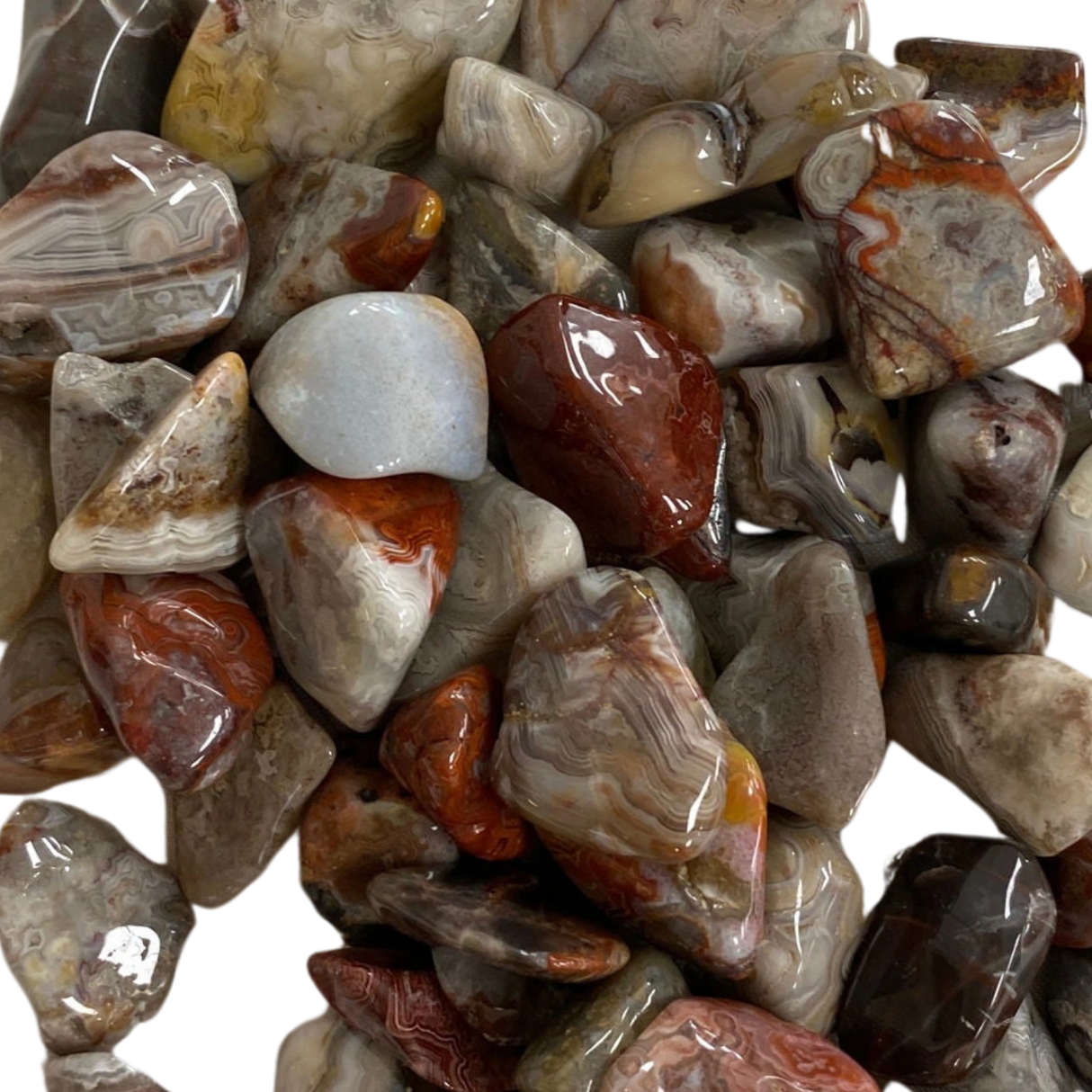 Crazy Lace Agate Tumbled