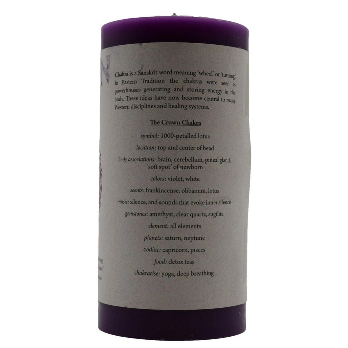 Crown Chakra Candle xl