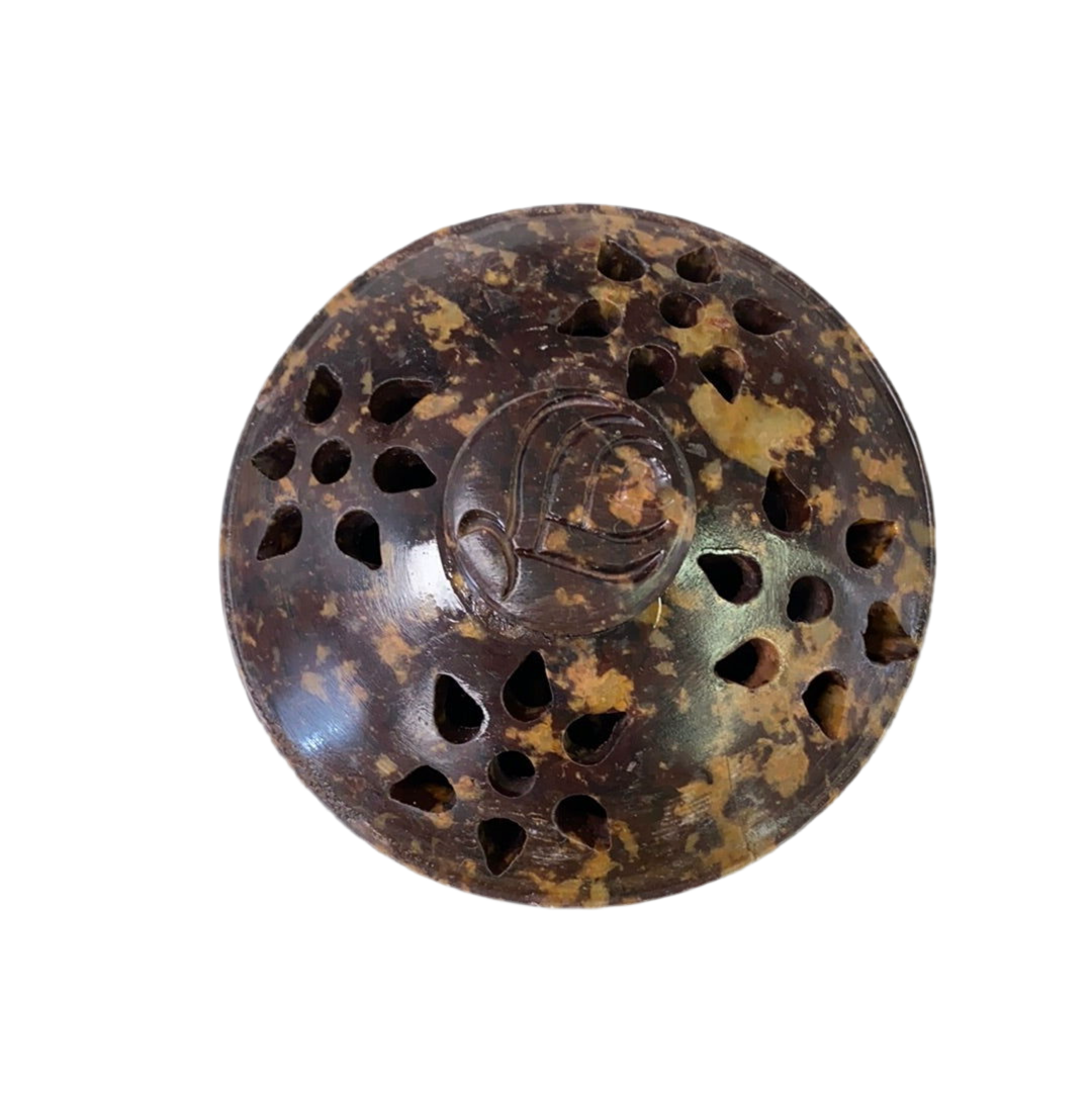 Soapstone Burner with Lid Assorted Design
