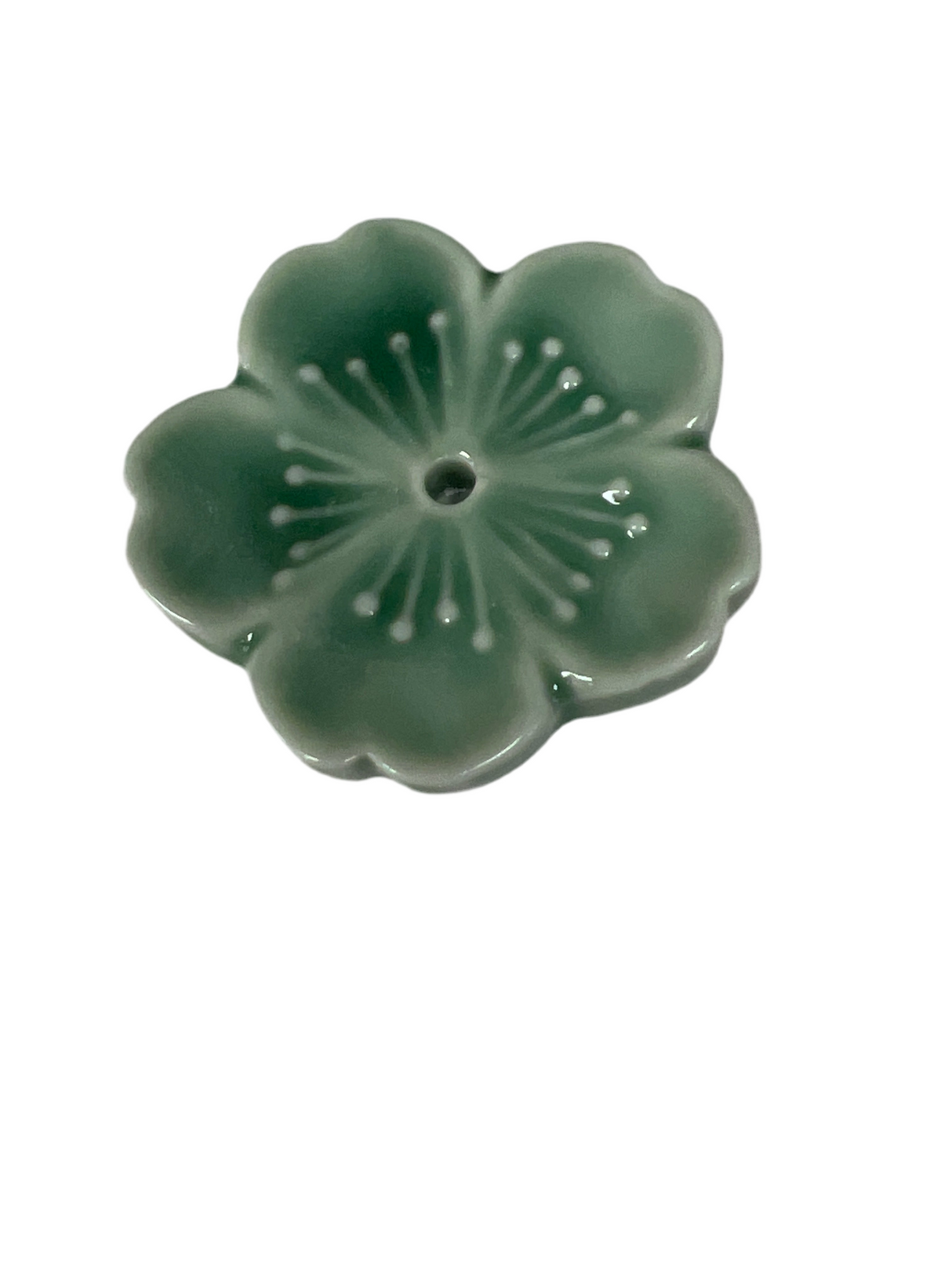 Emerald Flower Incense Burner sm