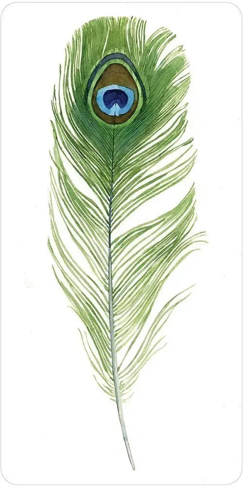 Divine Feather Messenger Oracle - Green Feather