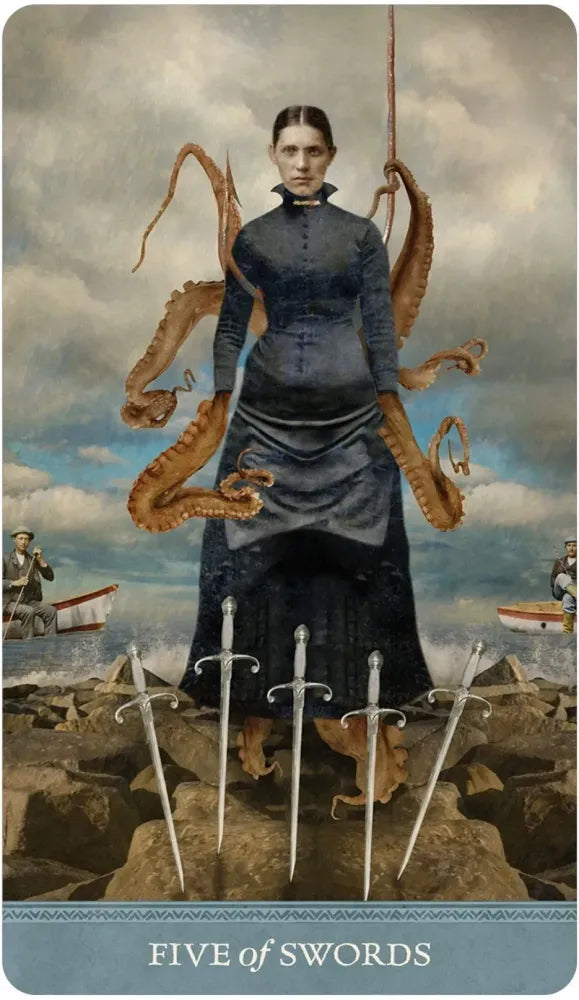 The Dreamkeepers Tarot - 5 of Swords