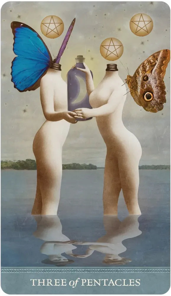 The Dreamkeepers Tarot - 3 of Pentacles