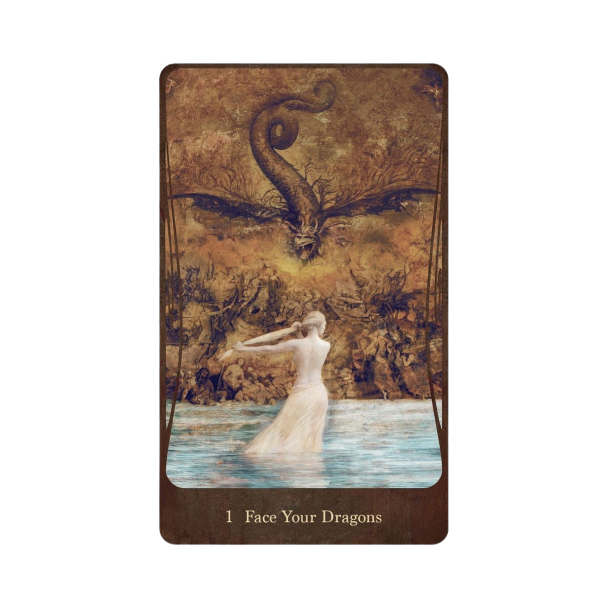 Divine Nature Oracle Deck - Divine Nature Oracle Deck Card - 1 - Face Your Dragons