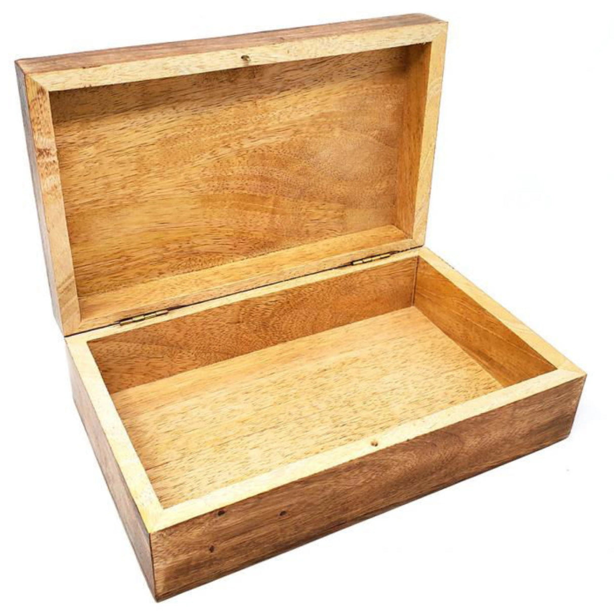 Dog Paw Brass Inlay Wood Box lg