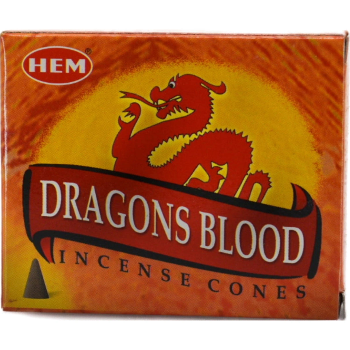 Dragon's Blood Incense Cones in a red box.