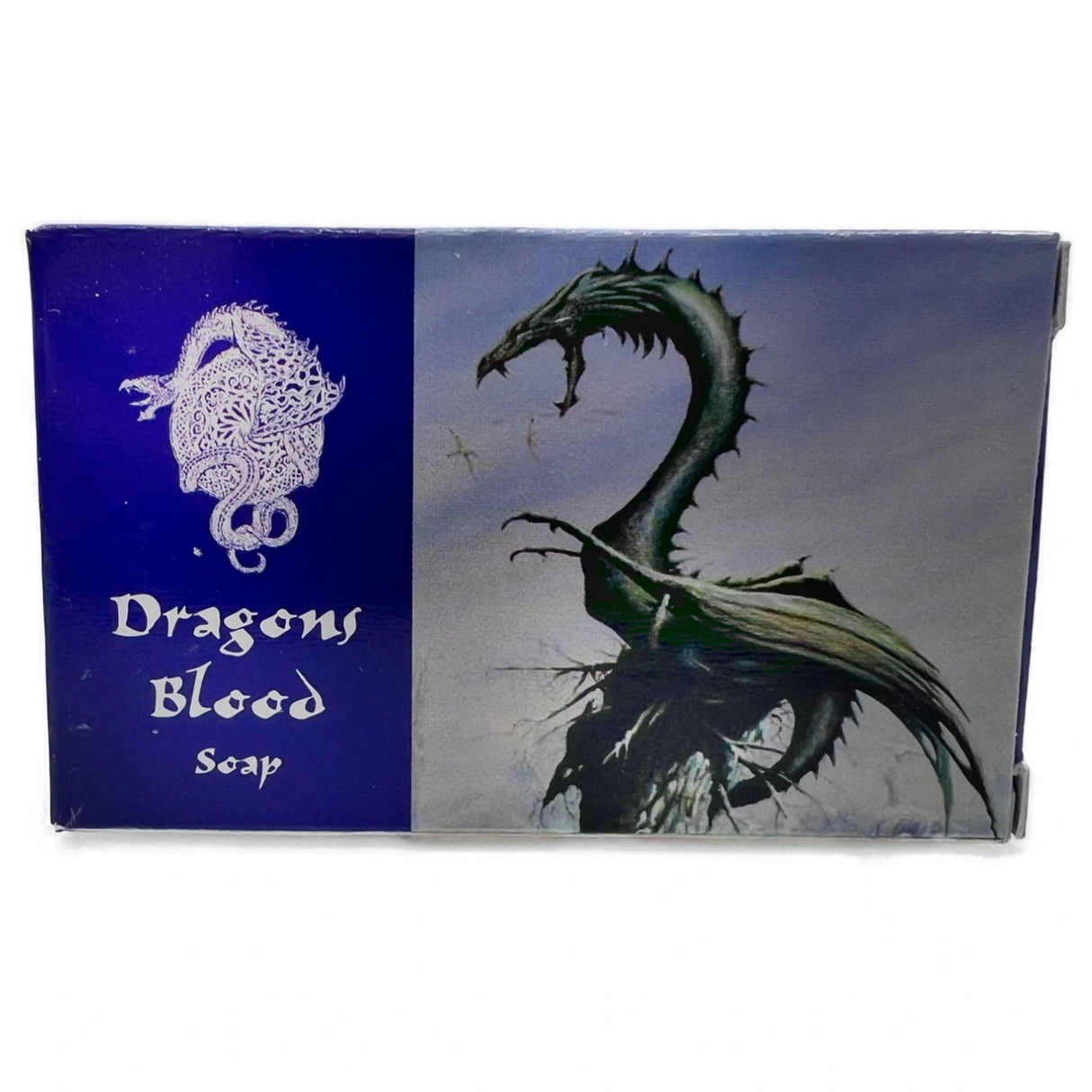 Dragons Blood Soap - Blue Box with image of dragon dragons blood soap