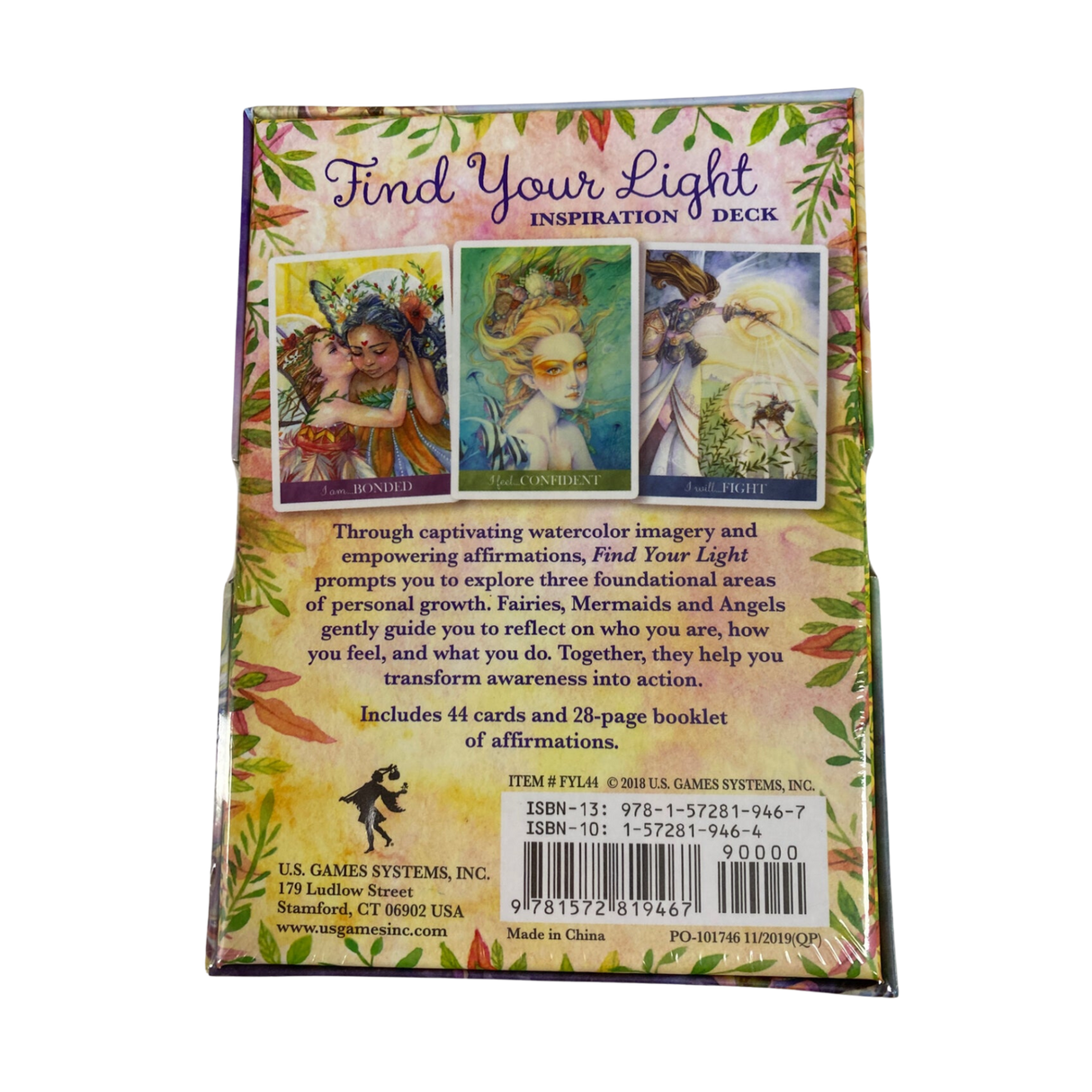 Find Your Light Oracle - Find Your Light Oracle deck back cover