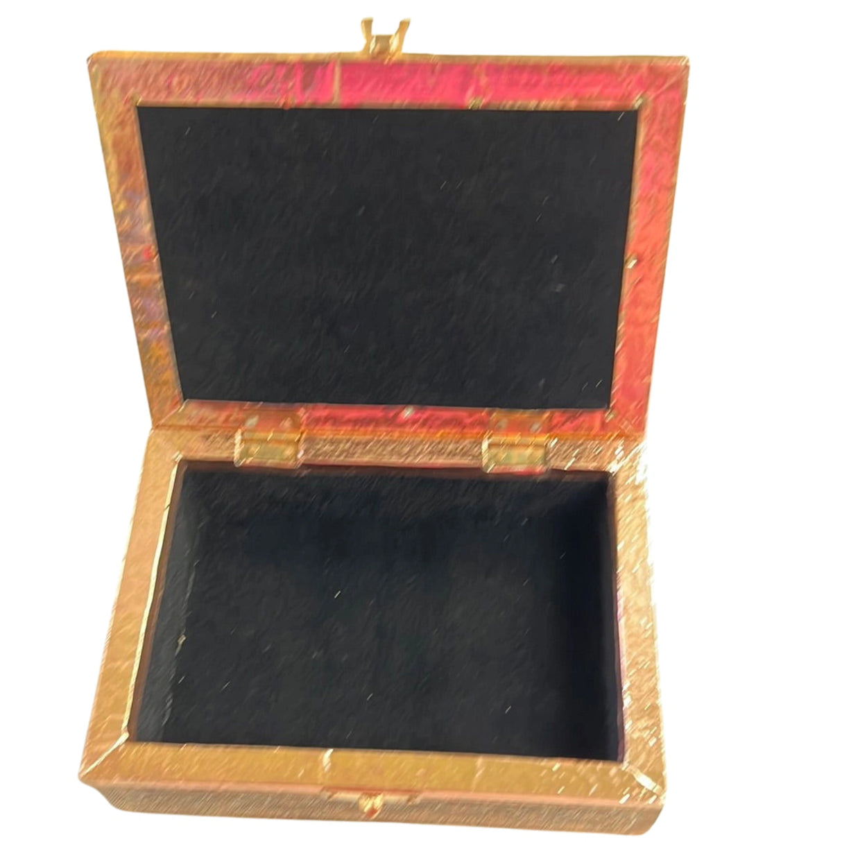 Flower of Life with Lotus Copper Plated Metal Box