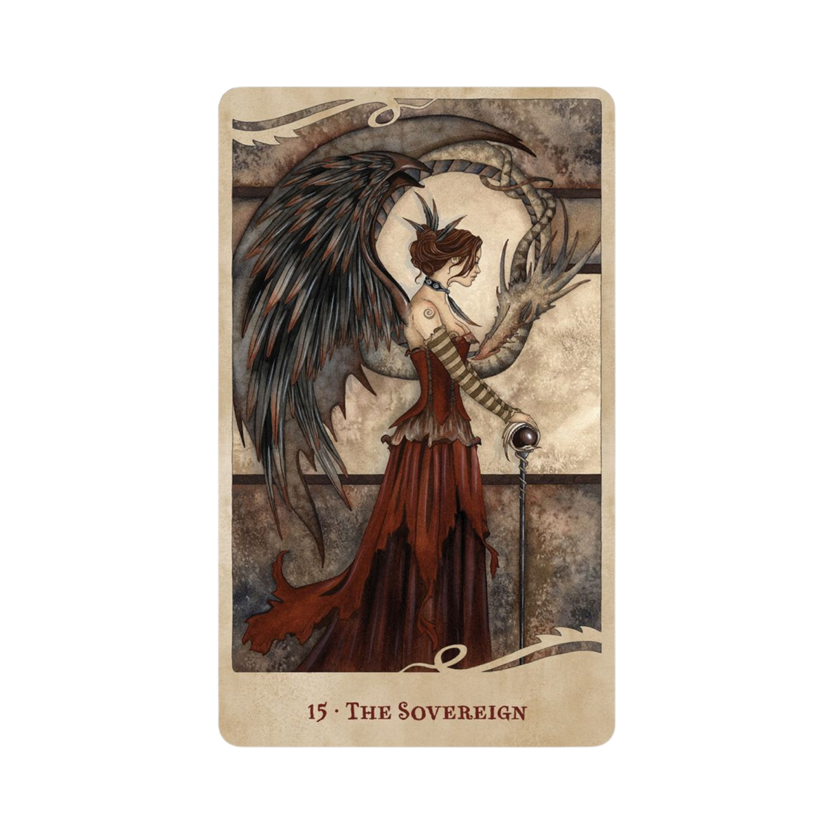 For the Love of Dragons Oracle - For the Love of Dragons Oracle Card 15 - The Sovereign