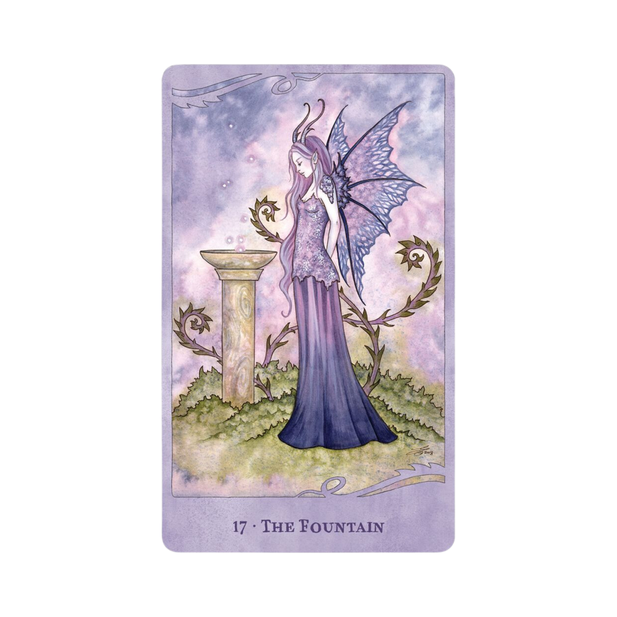 For the Love of Dragons Oracle - For the Love of Dragons Oracle Card 17 - The Fountain