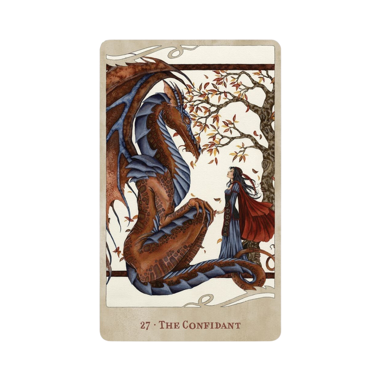 For the Love of Dragons Oracle - For the Love of Dragons Oracle Card 27 - The Confidant