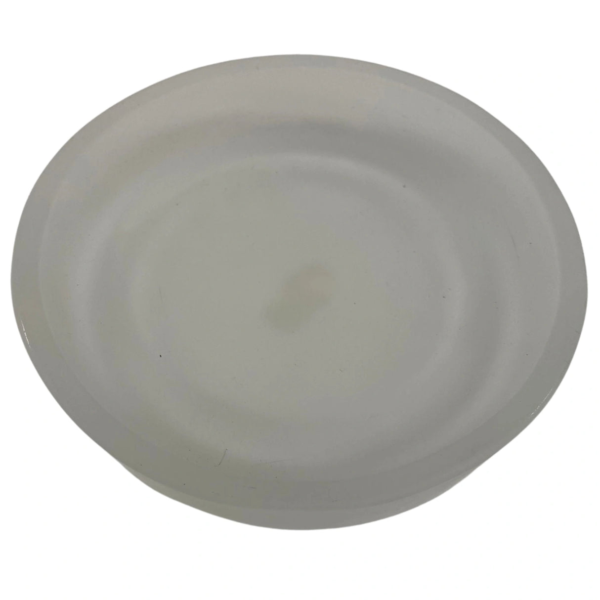 Frosted Deep Dish Glass Pillar Candle Holder -round dish shape candle holder in frosted glass