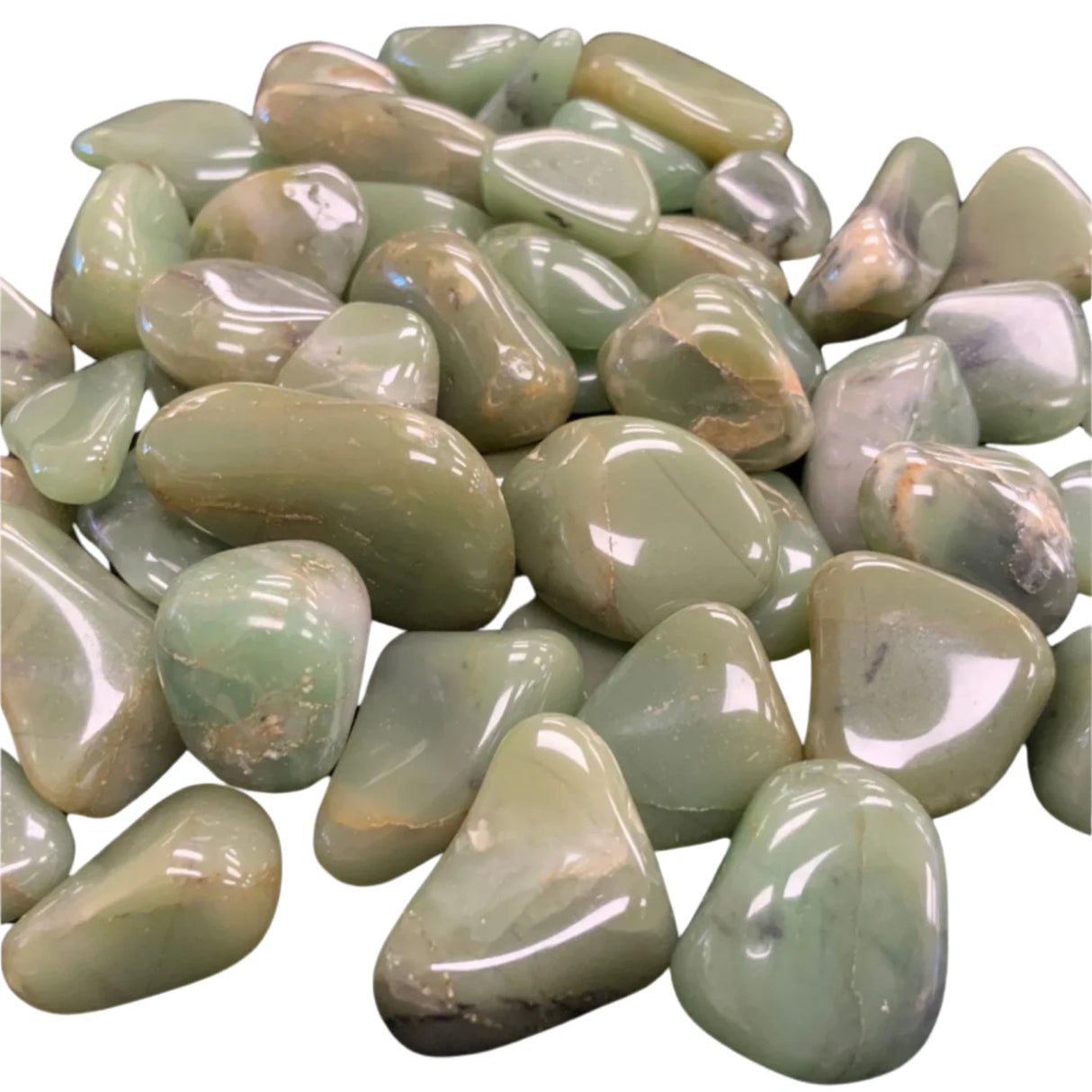 Green Chalcedony Tumbled