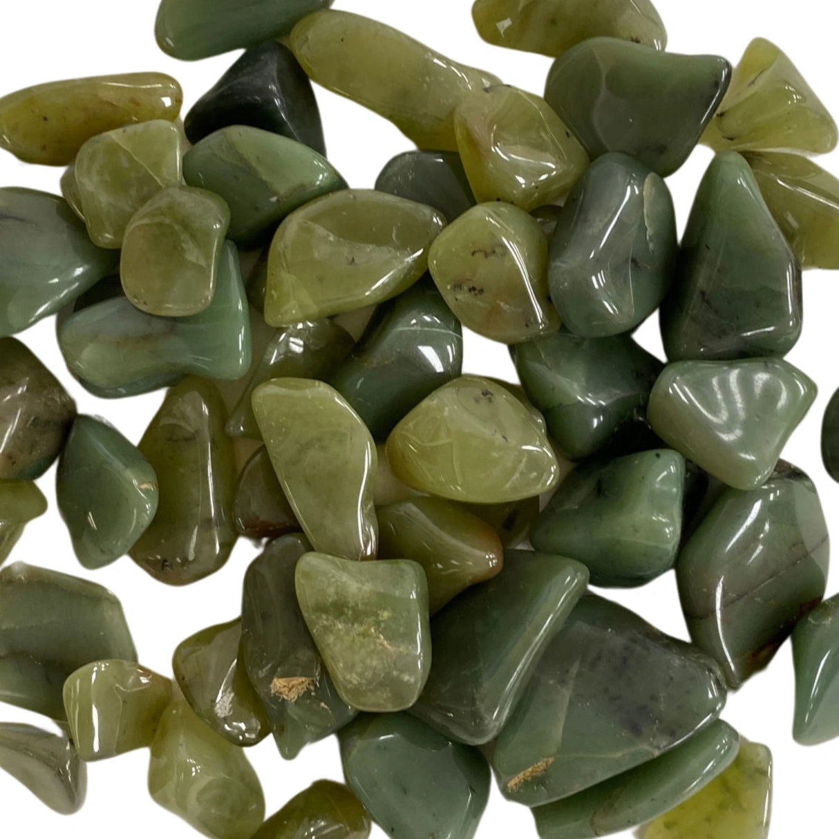 Green Chert Tumbled