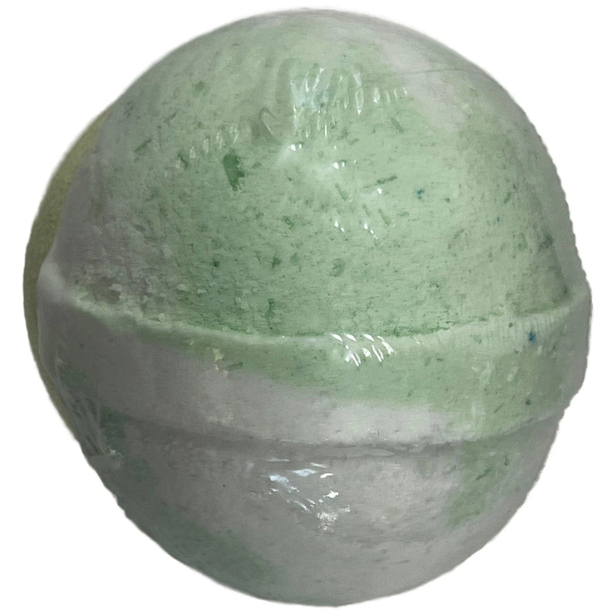 Green Tea Bath Bomb - Baseball size bath bomb green and white Green Tea