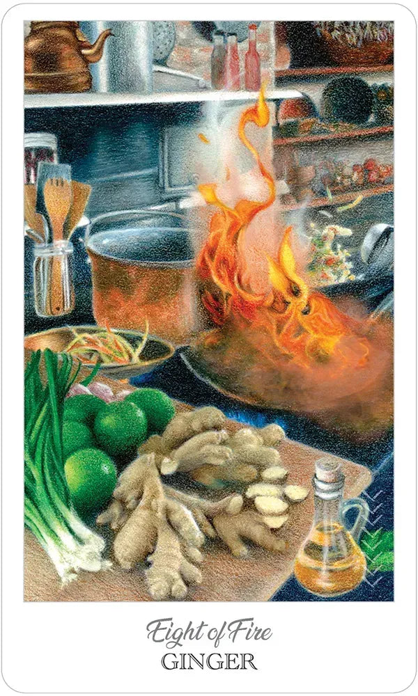 The Herbcrafter's Tarot - 8 of Fire