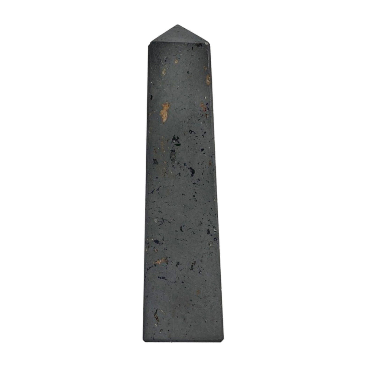 Hematite Obelisk - Dark gun metal colored obelisk tower