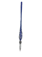Thin glass pen with a violet core