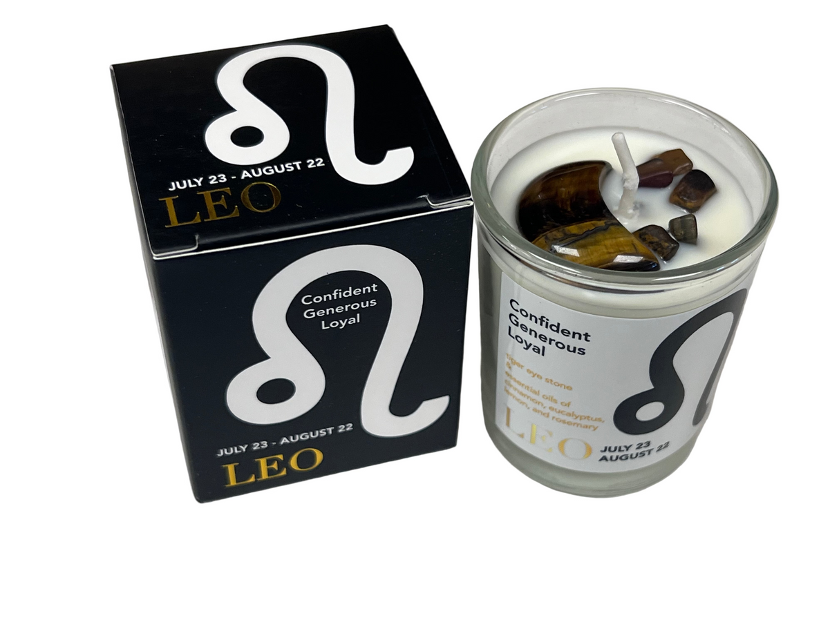 Leo Zodiac Votive Candle