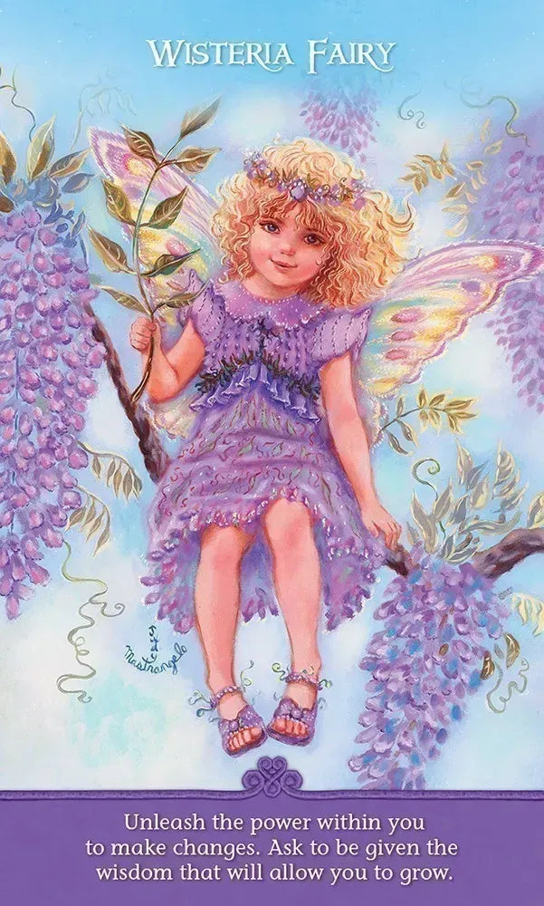 Inspirational Wisdom from Angels & Fairies Oracle - Wisteria