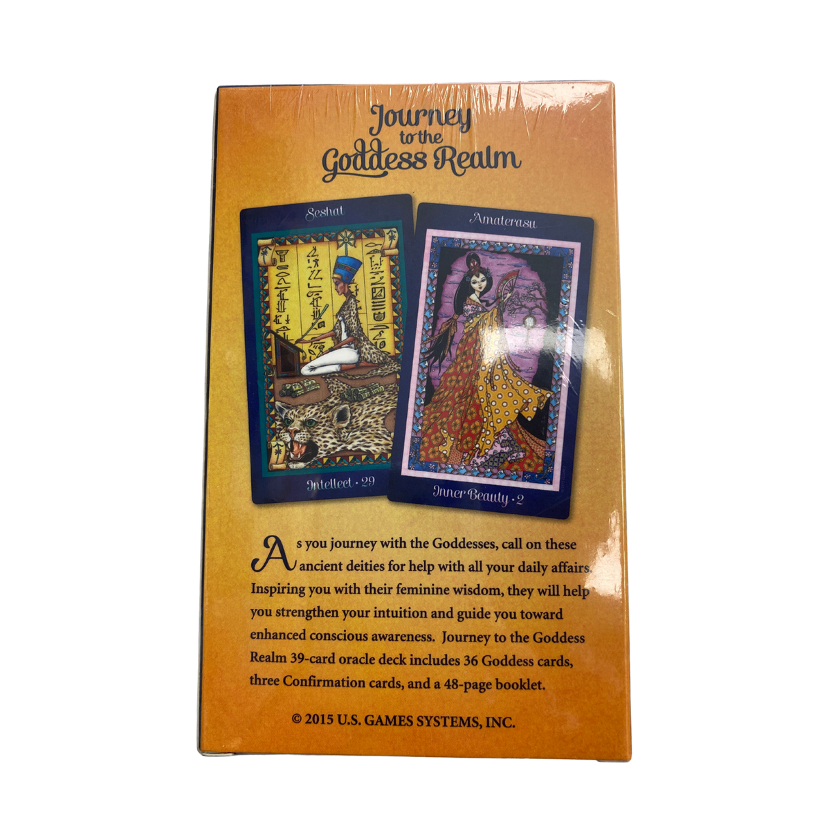 Journey to the Goddess Oracle Realm - Journey to the Goddess Realm Oracle deck back cover