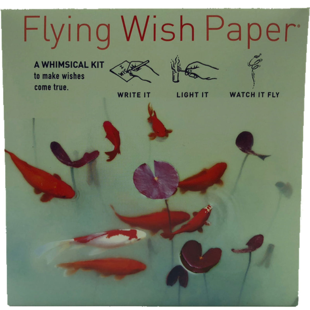 Koi Pond Flying Wish Paper -