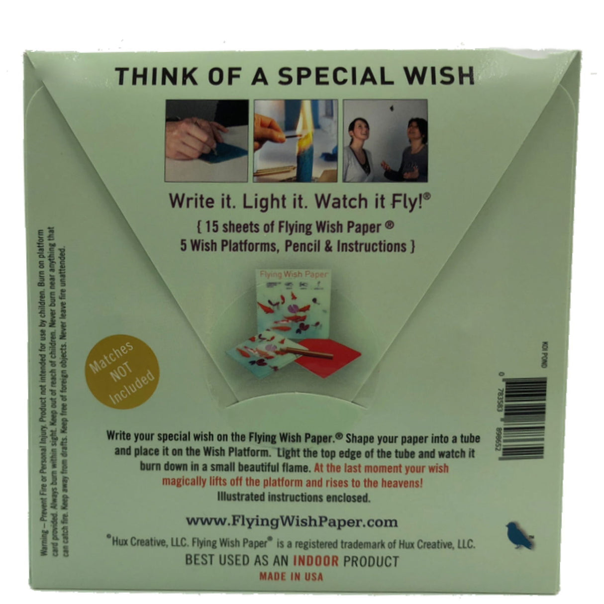 Koi Pond Flying Wish Paper -