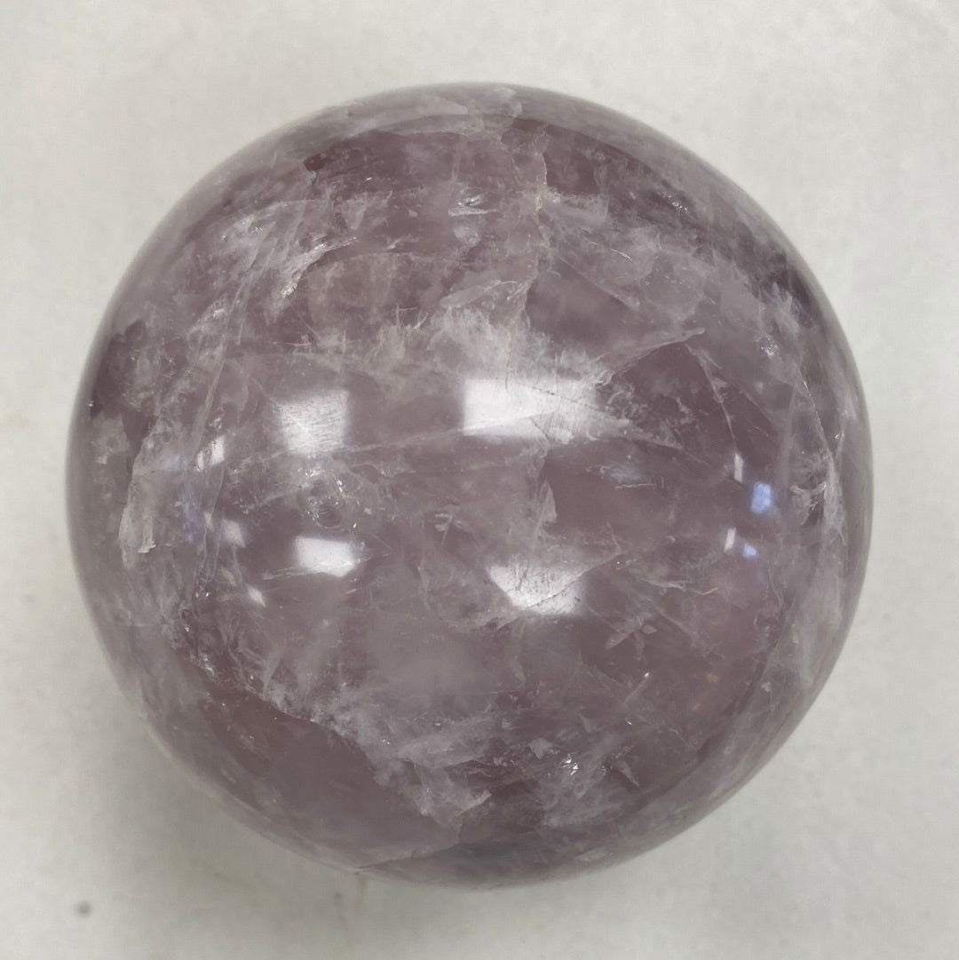 Lavender Rose Quartz Sphere lg -