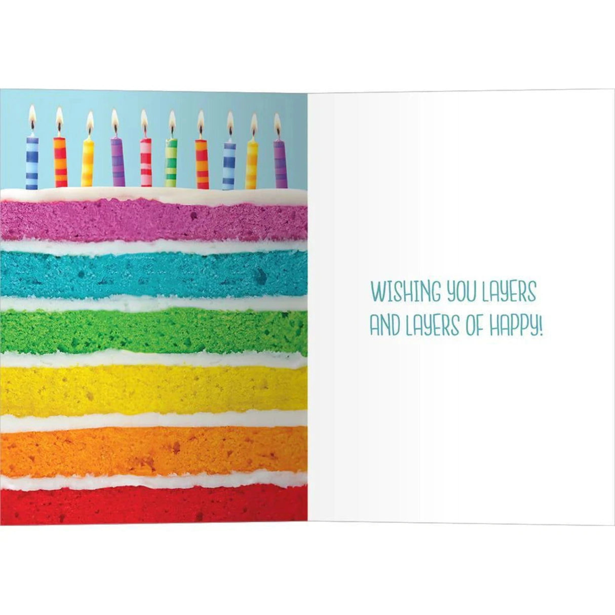 Layers of Happy Birthday Greeting Card