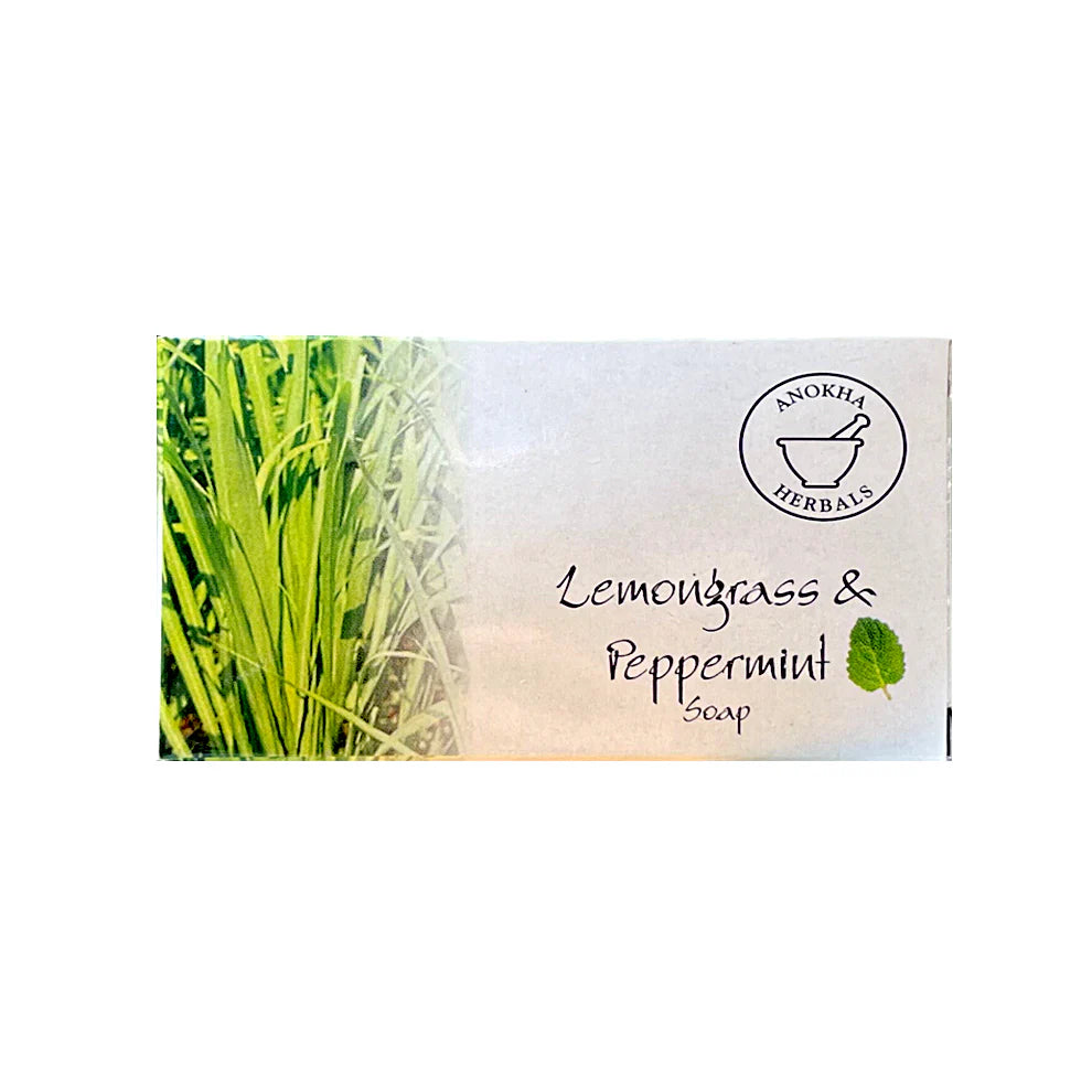 A box of Lemongrass & Peppermint Soap