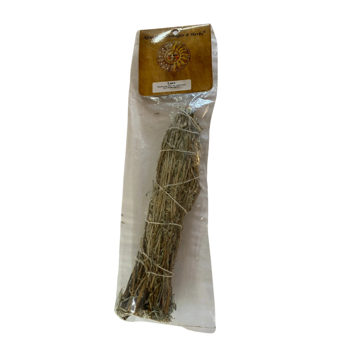Love Sage Smudge Stick - Love Sage Smudge Stick packed inside a clear plastic bag