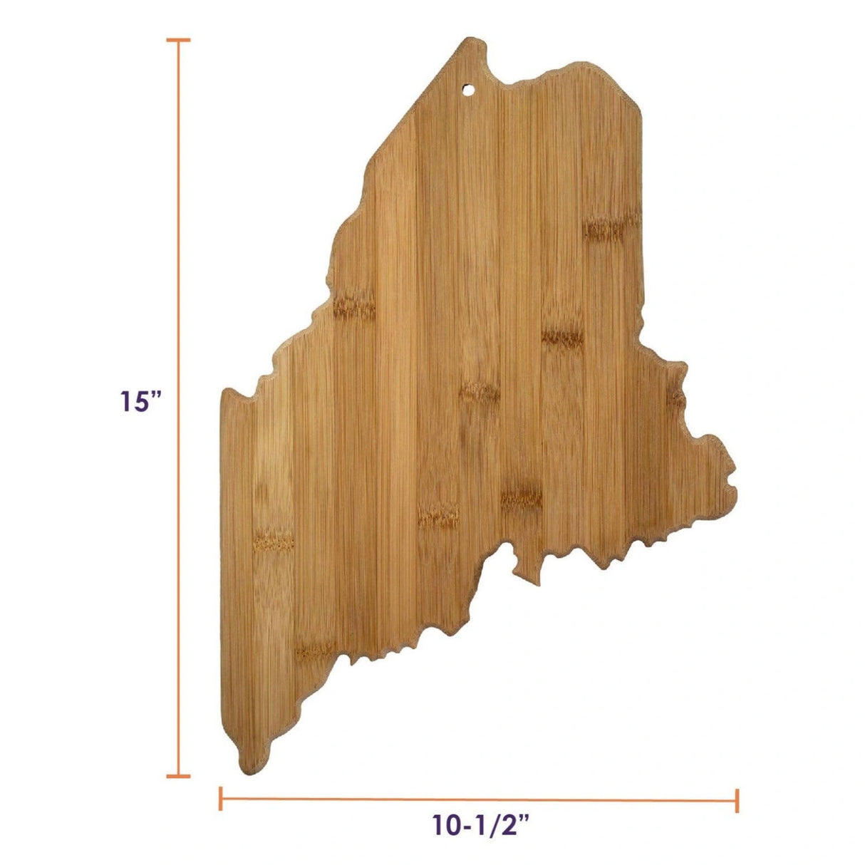 Maine State Shaped Bamboo Serving & Cutting Board